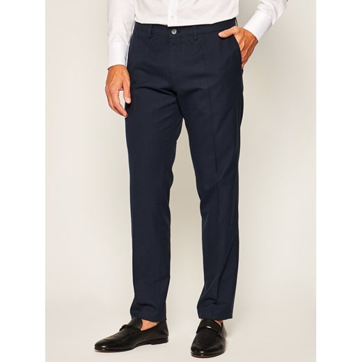 Boss Spodnie materiałowe Wylson-W 50427189 Granatowy Slim Fit 52 okazja MODIVO