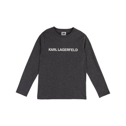 KARL LAGERFELD Bluzka Z25204 Szary Regular Fit Karl Lagerfeld 10A wyprzedaż MODIVO