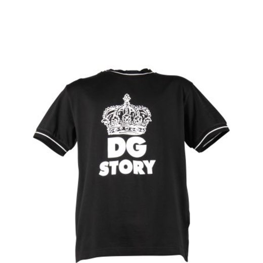 Czarny t-shirt chłopięce Dolce & Gabbana 