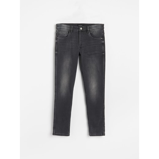 Reserved - Ocieplane jeansy slim fit - Szary Reserved 31/32 Reserved