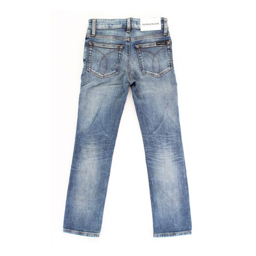 Spodnie chłopięce Calvin Klein jesienne jeansowe 