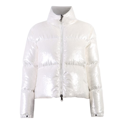 Kurtka damska biała Moncler bez kaptura