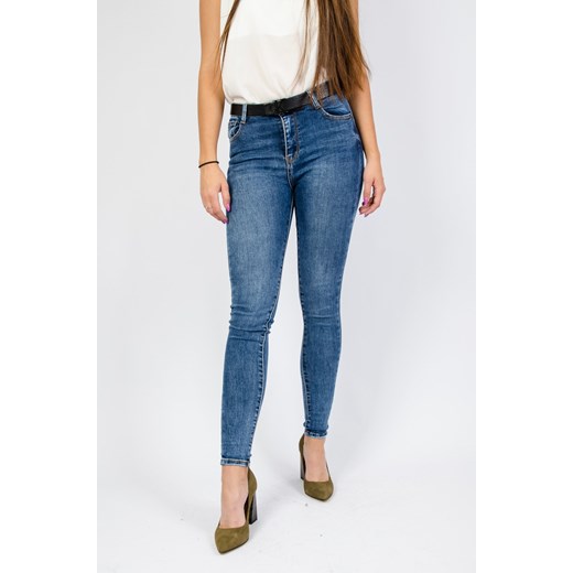 Skinny jeansy z wysokim stanem Olika XS olika.com.pl