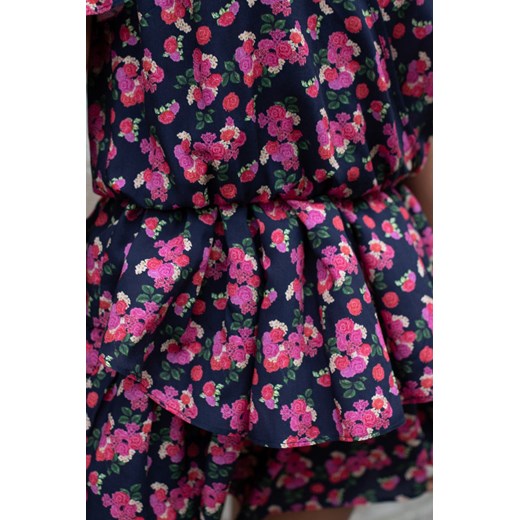 Sukienka Beate Pink Roses Laurella S/M LAURELLA