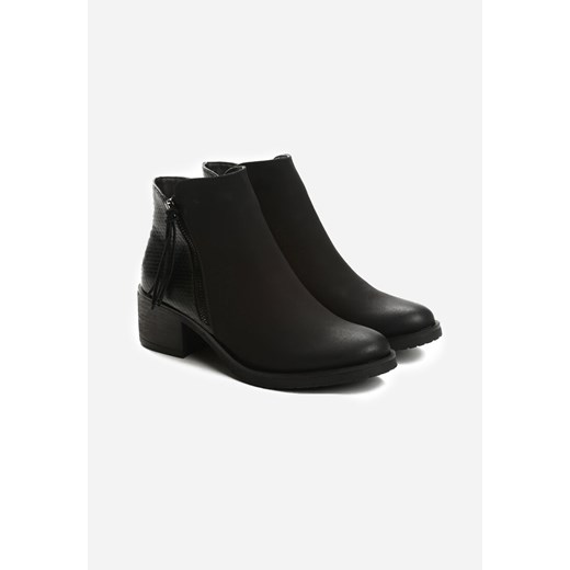 Czarne Matowe Botki On Your Mind Born2be 39 born2be.pl