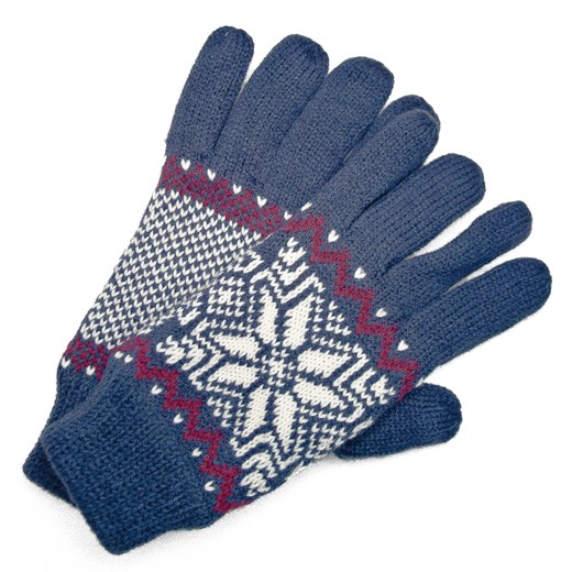 Rękawiczki w stylu norweskim - niebieskie Bravo one size Recenogi.pl
