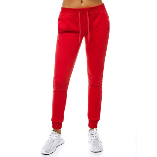 SPODNIE DRESOWE DAMSKIE CZERWONE OZONEE JS/CK01 L ozonee.pl wyprzedaż