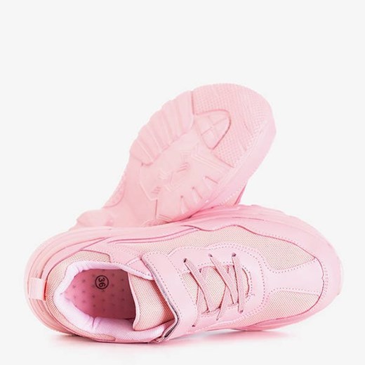 Różowe sportowe buty dziecięce na rzepy Esiq - Obuwie Royalfashion.pl r.31 royalfashion.pl