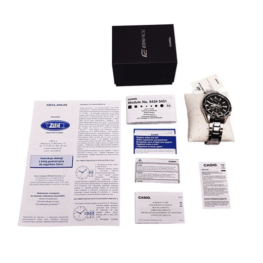 Zegarek CASIO EFV-570D-2AVUEF Sporty Chronograph Casio promocja TimeandMore