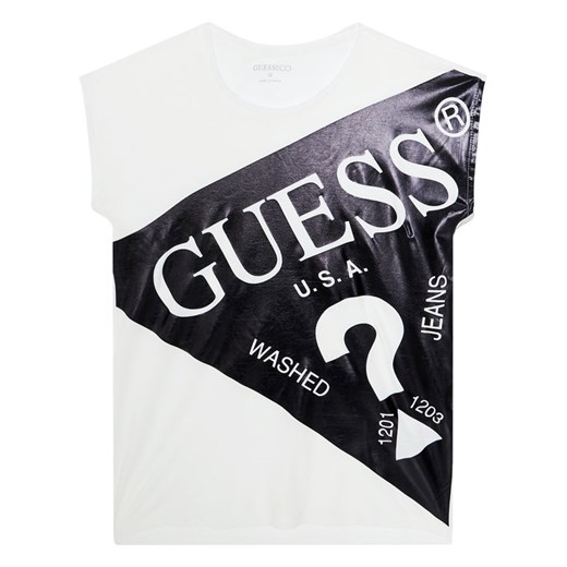 Guess T-Shirt J0YI13 KA6S0 Biały Regular Fit Guess 16Y promocyjna cena MODIVO