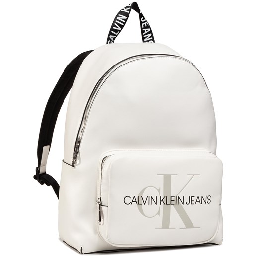 Plecak Calvin Klein biały skórzany damski 