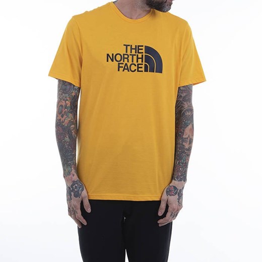 T-shirt męski The North Face na wiosnę pomarańczowa 