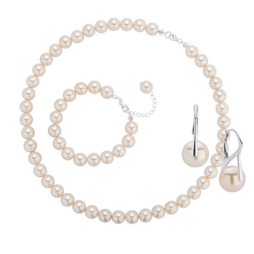 Komplet biżuterii perły oraz srebro 925 ONE SIZE promocyjna cena coccola.pl