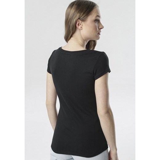 Czarny T-shirt Anarah Born2be L/XL promocja Born2be Odzież