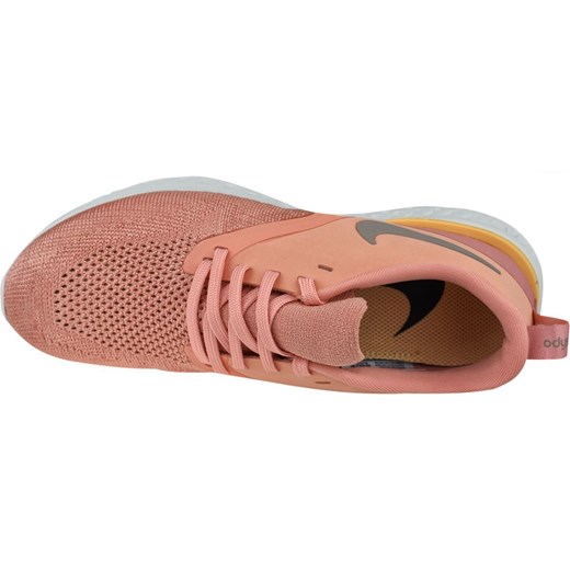 Buty sportowe damskie Nike z tkaniny wiązane różowe płaskie 