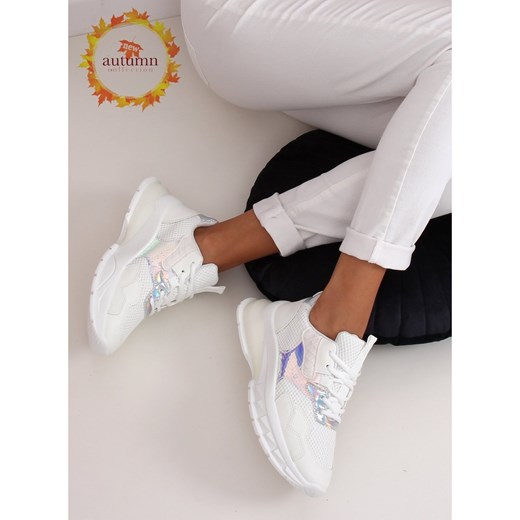 Buty sportowe białe BH003 White Butymodne 38 ButyModne.pl