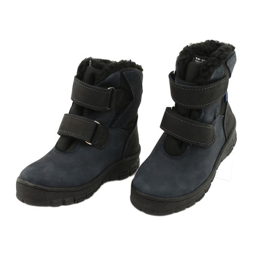 Buty zimowe dziecięce Mazurek skórzane na rzepy 
