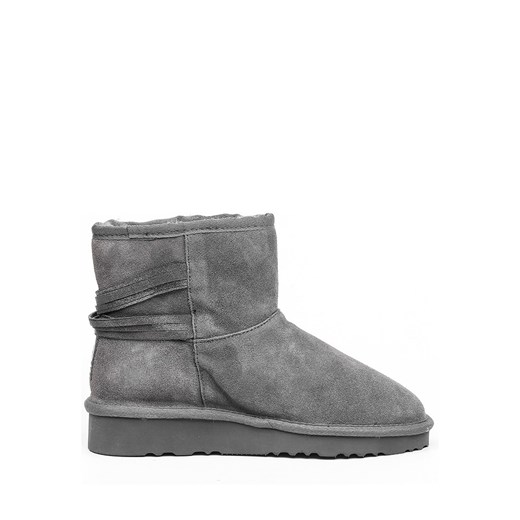 Śniegowce damskie Gooce casual płaskie skórzane bez zapięcia 