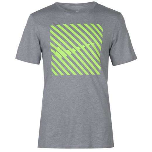 Nike Striped QT T Shirt Mens Nike XL Factcool