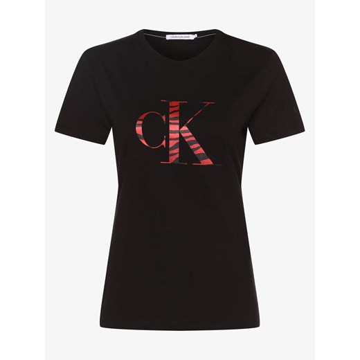 Calvin Klein Jeans - T-shirt damski, czarny M vangraaf