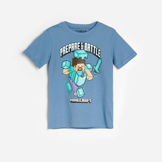 Reserved - Bawełniany t-shirt Minecraft - Niebieski Reserved 110 Reserved