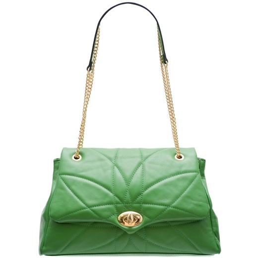 Shopper bag zielona Glamorous By Glam na ramię bez dodatków 