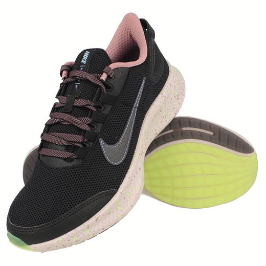Buty sportowe damskie Nike dla biegaczy w stylu młodzieżowym bez wzorów 