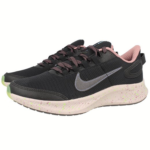 Buty sportowe damskie Nike dla biegaczy w stylu młodzieżowym z tkaniny bez wzorów wiązane 