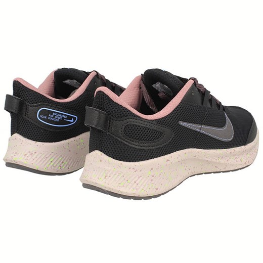 Buty sportowe damskie Nike dla biegaczy w stylu młodzieżowym z tkaniny wiązane bez wzorów 