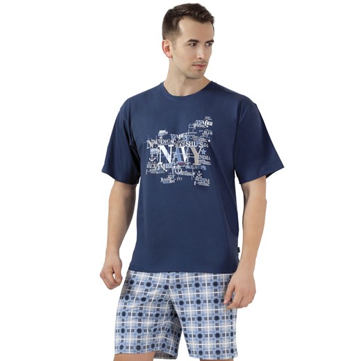 Piżama męska "Navy" cornette-underwear szary klasyczny