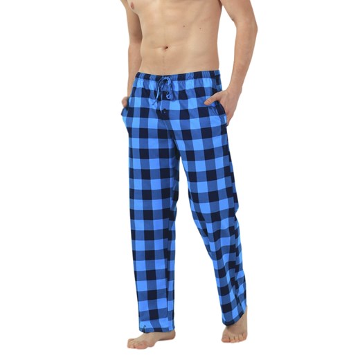 Spodnie piżamowe męskie 518512 cornette-underwear niebieski męskie