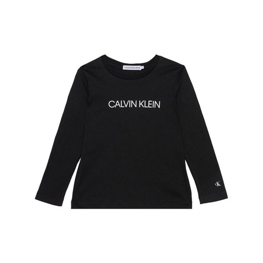 Bluzka dziewczęca Calvin Klein czarna jeansowa 