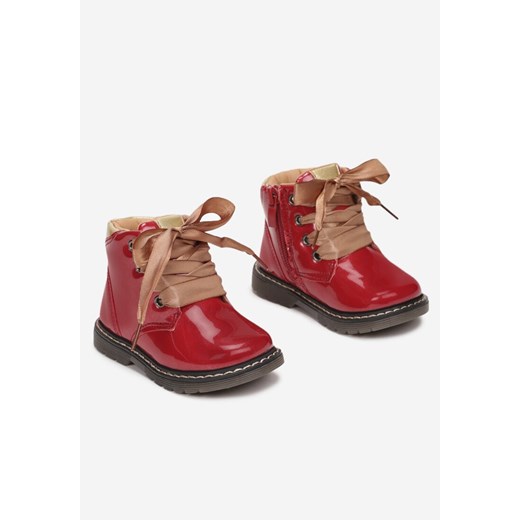 Buty zimowe dziecięce czerwone Multu 