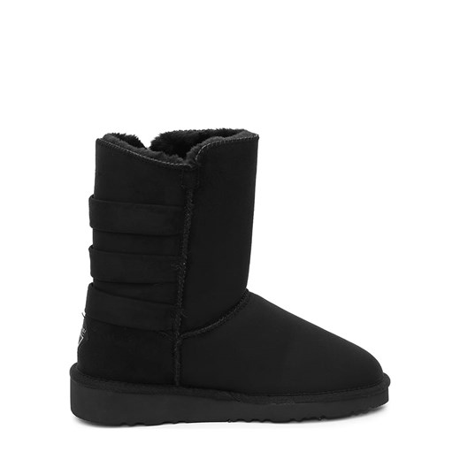 Śniegowce damskie Island Boot bez zapięcia płaskie casual welurowe 