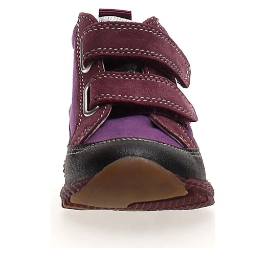 Buty sportowe dziecięce fioletowe Naturino ze skóry na rzepy 