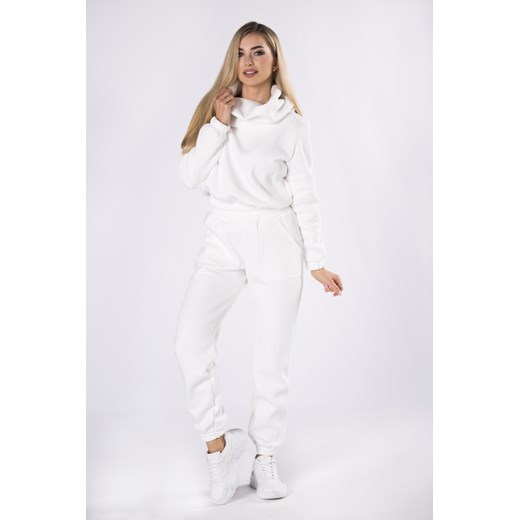 bawełniany dres z bluzą typu crop top i wysokim kołnierzem Ptakmoda.com XS/S ptakmoda.com