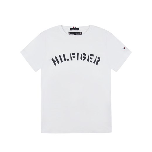 TOMMY HILFIGER T-Shirt Essential Graphic Tee KB0KB05427 M Biały Regular Fit Tommy Hilfiger 7 promocyjna cena MODIVO