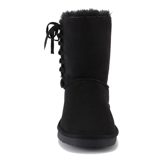 Śniegowce damskie Island Boot płaskie bez zapięcia welurowe 