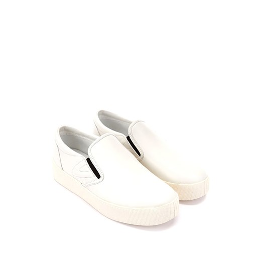 Skórzane slippersy w kolorze białym Tretorn 38 Limango Polska