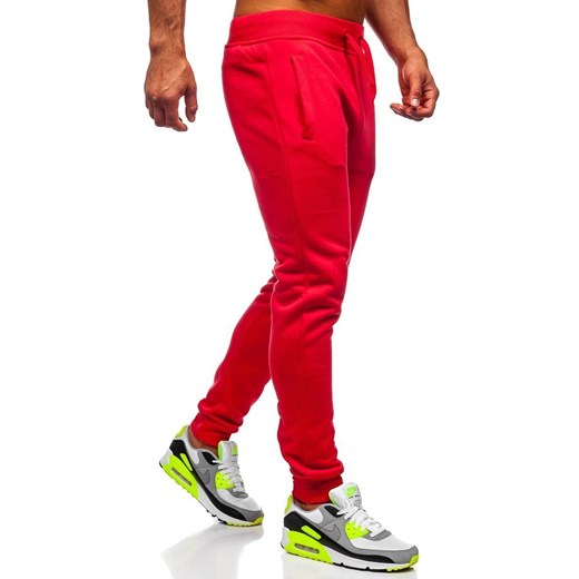 Spodnie męskie dresowe jasnoczerwone Denley XW01-A XL wyprzedaż Denley