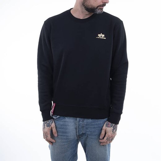 Bluza męska Alpha Industries Basic Sweater Small Logo Foil Print 188307FP 583 sneakerstudio.pl