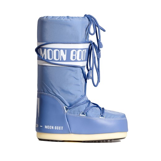 Buty zimowe dziecięce niebieskie Moon Boot nylonowe 