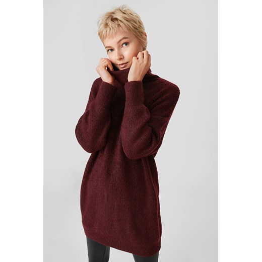 C&A Sweter z golfem, Czerwony, Rozmiar: M Clockhouse M C&A
