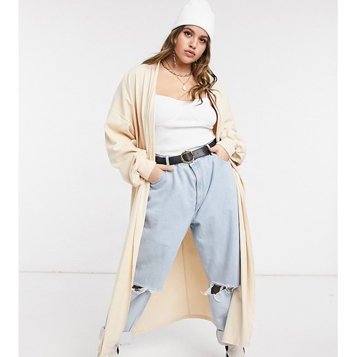 Sweter damski Skylar Rose Plus casual z dekoltem w serek Odzież Damska LU beżowy AGEW Sweter damski Skylar Rose Plus casual z dekoltem w serek Odzież Damska LU beżowy AGEW