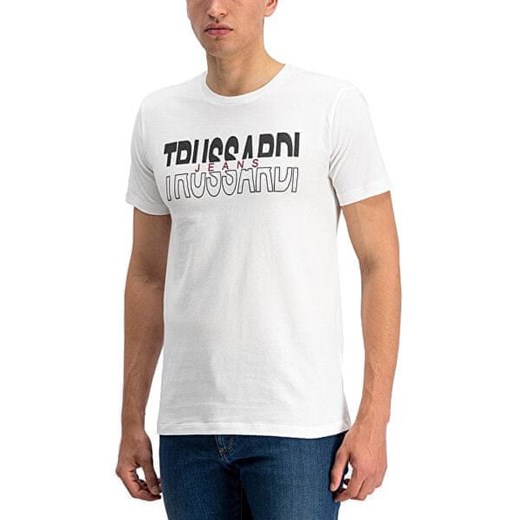 Trussardi Koszulka męska Jersey Regular Fit 52T00277 -W001 White (Wielkość M) Trussardi L Mall