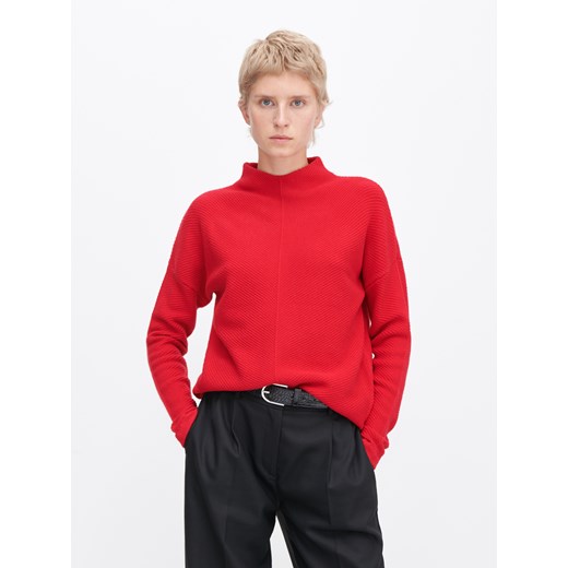 Reserved - Sweter ze stójką - Czerwony Reserved S Reserved