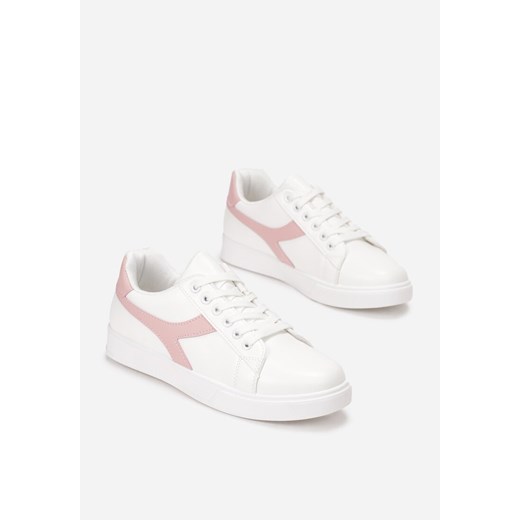 Biało-Różowe Sneakersy Piperita 40 wyprzedaż born2be.pl