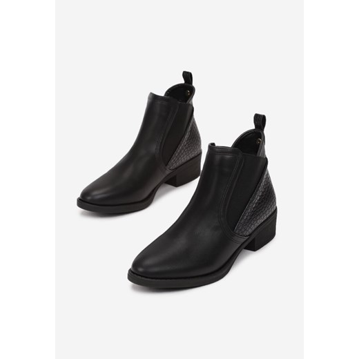 Czarne Matowe Botki Heavystride 39 okazyjna cena born2be.pl