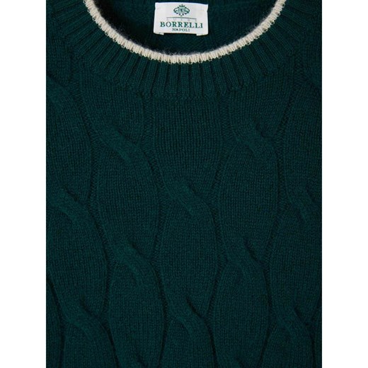 Borrelli sweter męski zielony 