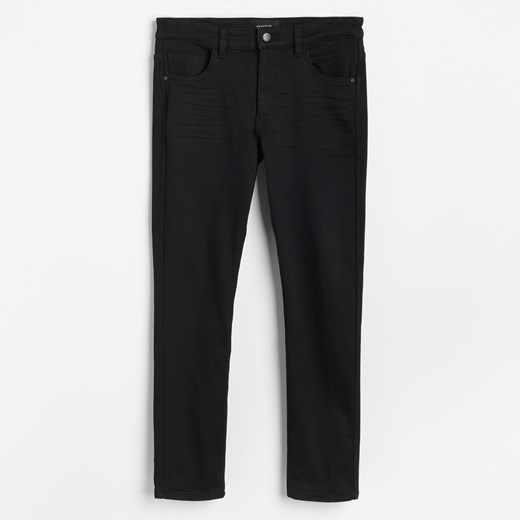 Reserved - Ocieplane jeansy slim fit - Czarny Reserved 32/32 Reserved